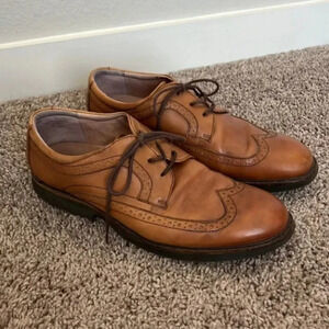 Men's Abeo Lace Up Brown Oxford Leather Shoes